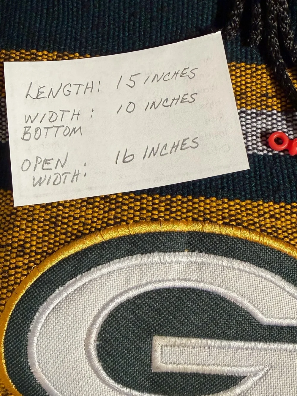 Green Bay Packers Knit Baja Backpack Drawstring Bag